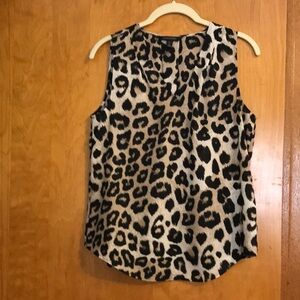 Banana Republic Leopard Print Sleeveless Blouse